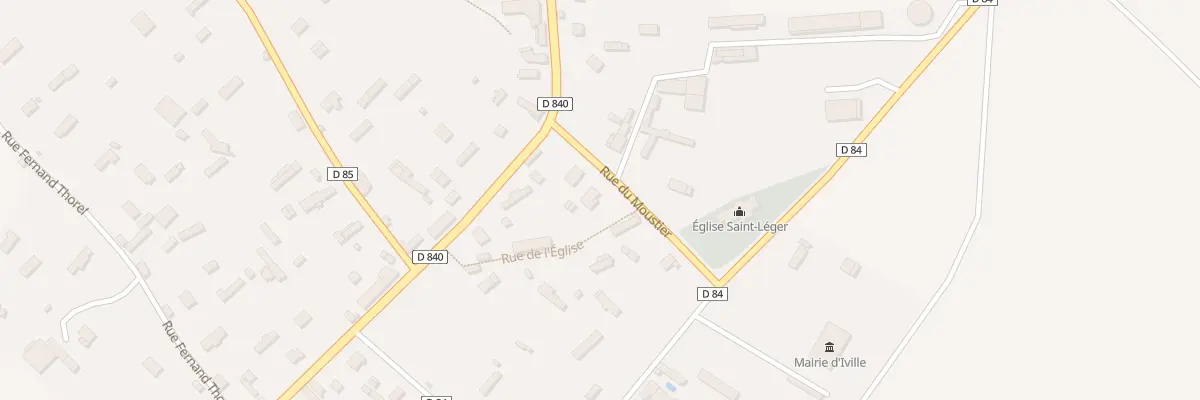 Plan du 3 Rue du Moustier à Iville