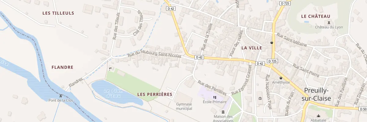 Plan du 5 Rue du Fbg St Nicolas à Preuilly-sur-Claise