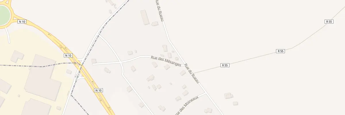 Plan du 2 Rue des Mésanges à Saunay