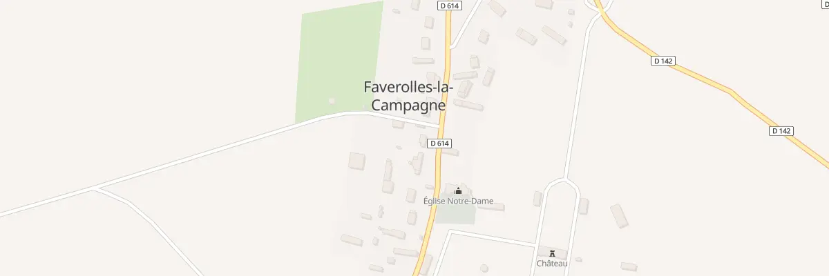 Plan du 49 Rue de l’Eglise à Faverolles-la-Campagne