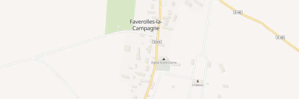 Plan du 45A Rue de l’Eglise à Faverolles-la-Campagne