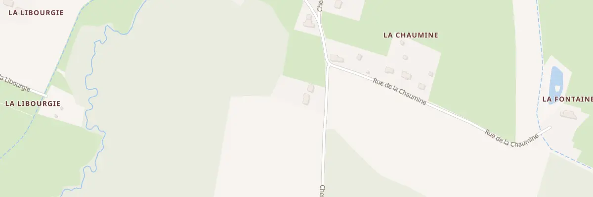 Plan de Chem de la Borde à Auzouer-en-Touraine