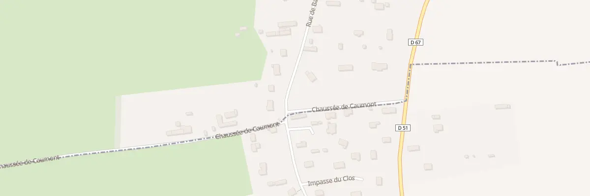 Plan du 6B Chaussée de Caumont à Saint-Pierre-de-Manneville