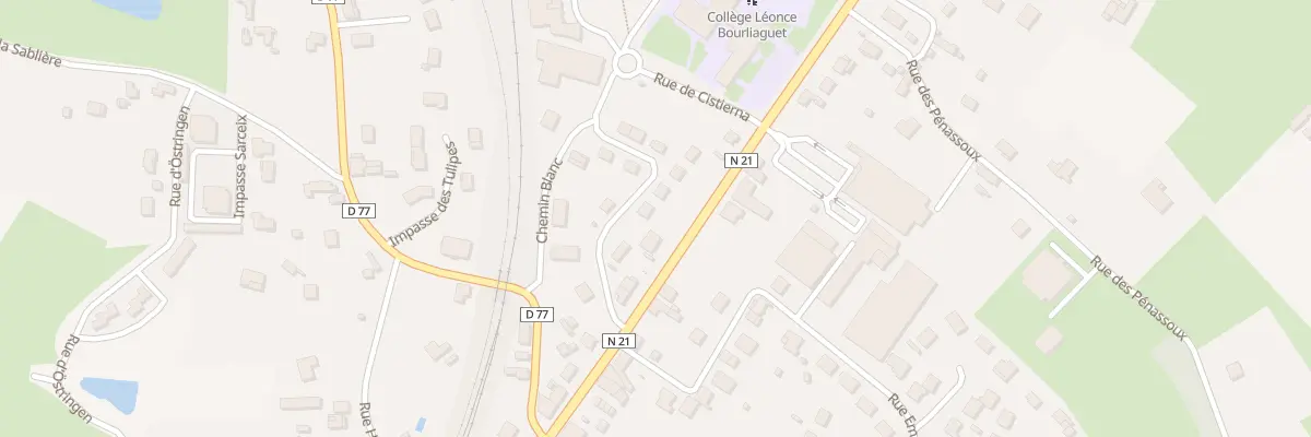 Plan du 6 Rue Albert Bonneau à Thiviers