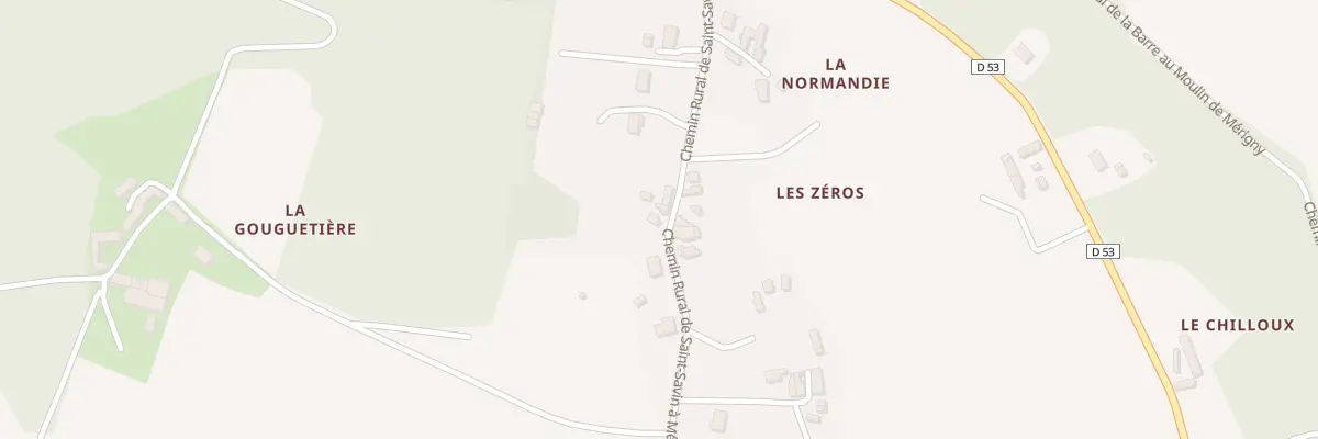 Plan du 13 Les Zeros à Mérigny