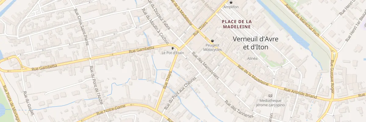 Plan du 12 Rue des Tanneries à Verneuil d’Avre et d’Iton