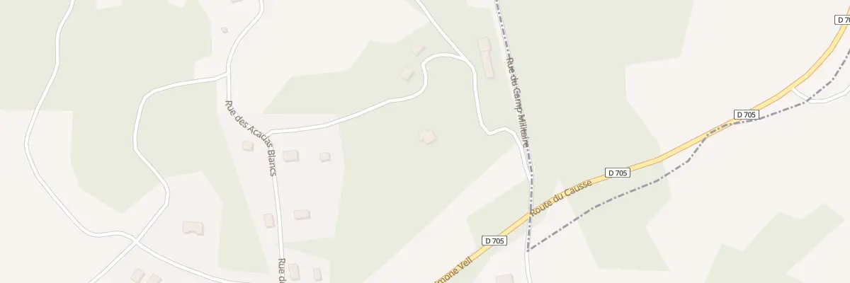 Plan du 93 Rue du Camp Militaire à Savignac-les-Églises
