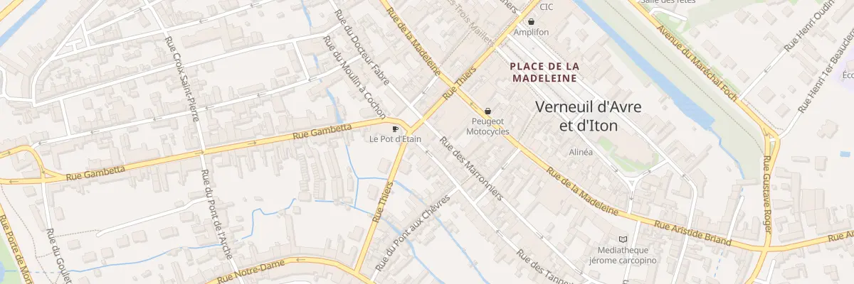 Plan du 13 Rue des Tanneries à Verneuil d’Avre et d’Iton