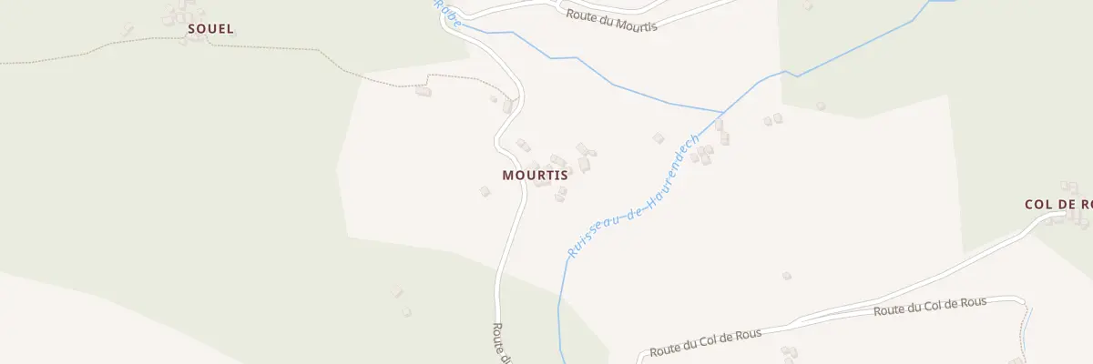 Plan du 306 Mourtis à Sentein