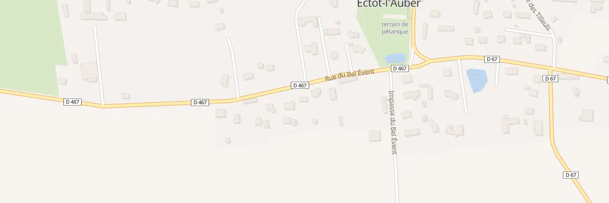 Plan du 389 Rue du Bel Event à Ectot-l’Auber
