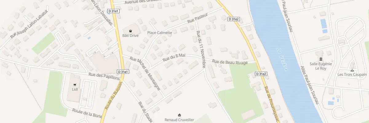 Plan du 3 Rue du Huit Mai au Bugue