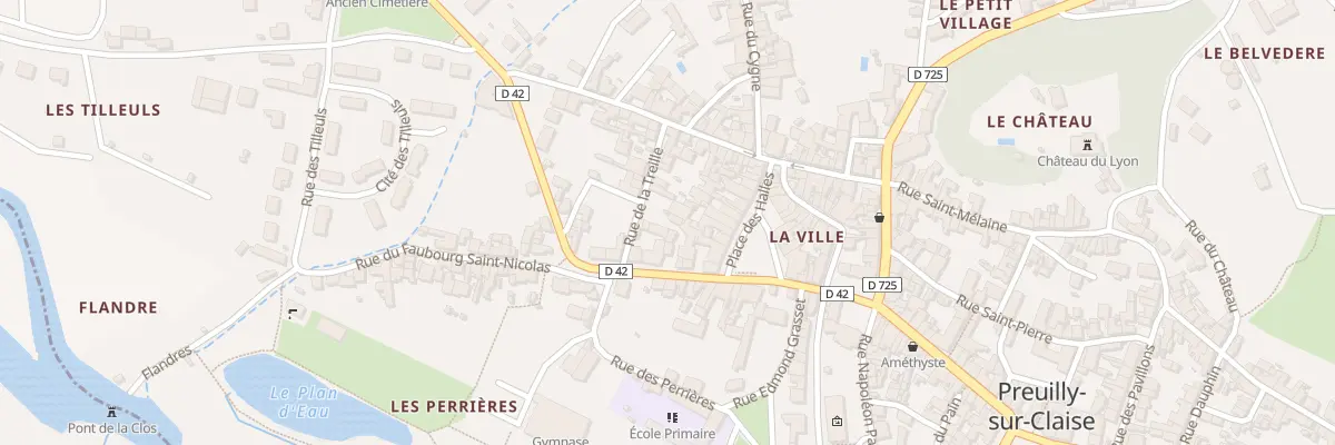 Plan du 4 Rue de la Treille à Preuilly-sur-Claise