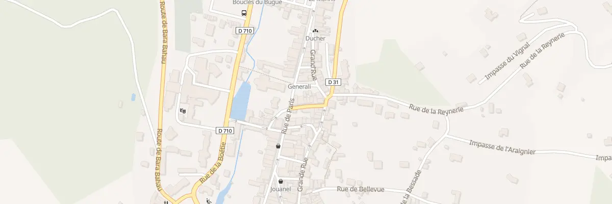 Plan du 10 Rue Bastière au Bugue