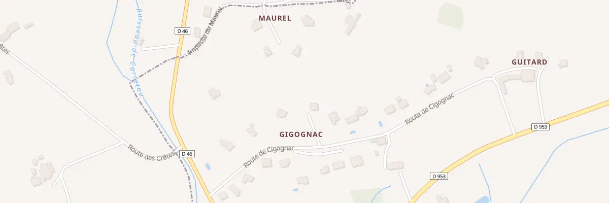 Plan du 420 Rte de Cigognac à Saint-Clair