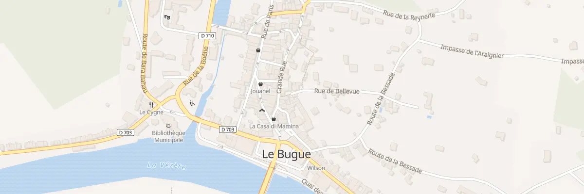 Plan du 4 Rue de Bellevue au Bugue
