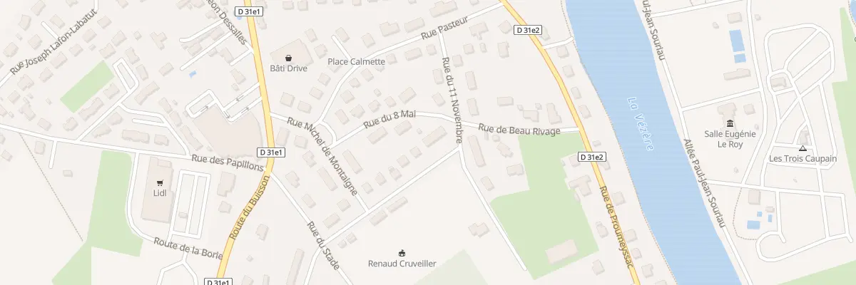Plan du 6 Rue Jean Ringuet au Bugue