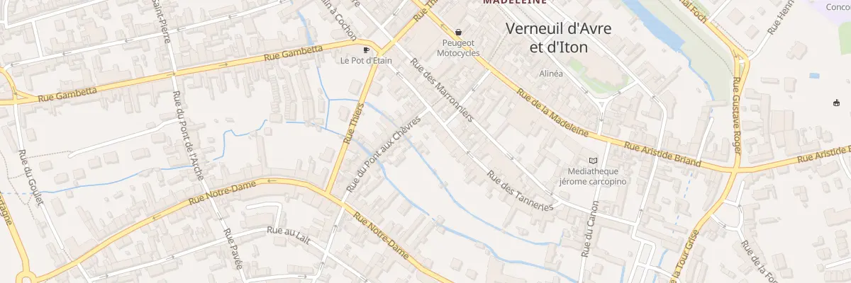 Plan du 94 Rue des Tanneries à Verneuil d’Avre et d’Iton