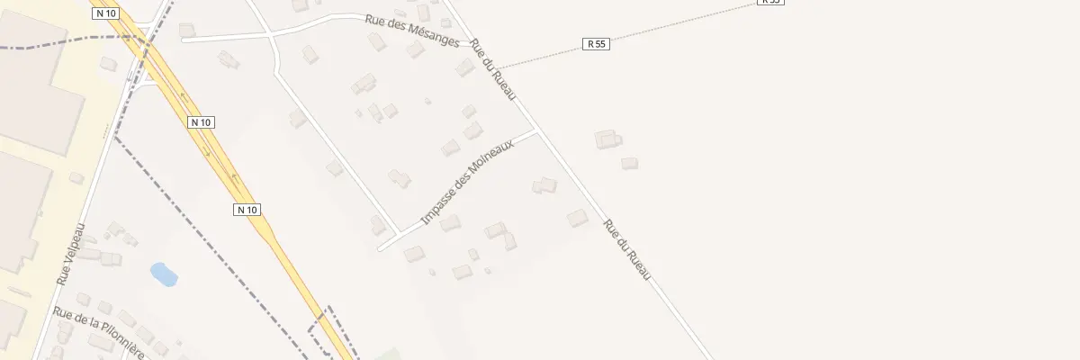Plan du 12 Imp des Moineaux à Saunay