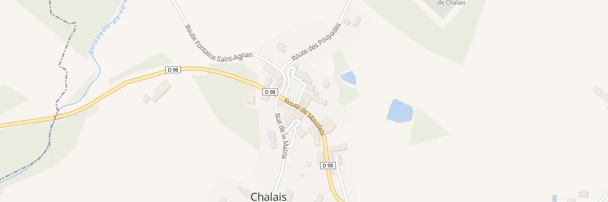 Plan du 10 Le Bourg à Chalais