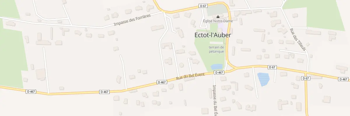 Plan du 340 Rue du Bel Event à Ectot-l’Auber