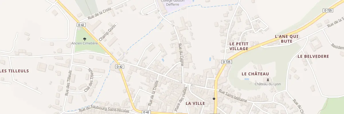 Plan du 11 Rue du Cygne à Preuilly-sur-Claise
