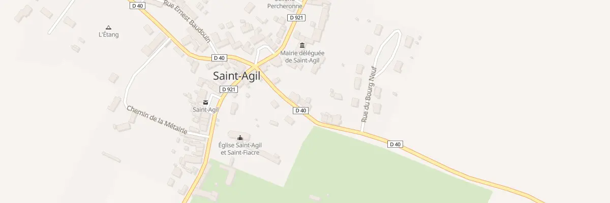 Plan du 8 Rue du Parc à Couëtron-au-Perche