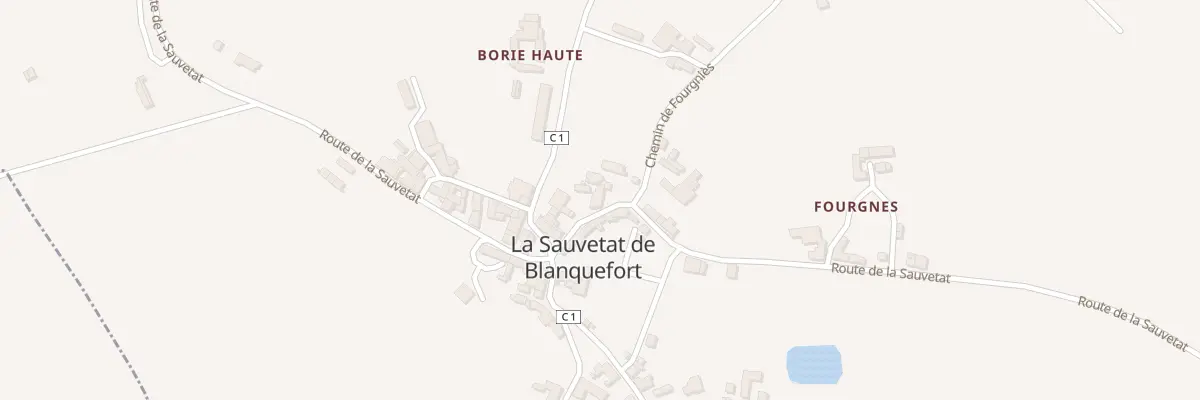 Plan du 4454 Rte de la Sauvetat à Blanquefort-sur-Briolance