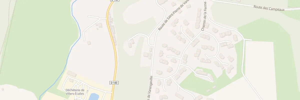 Plan du 245 Rte de St Pierre de Varengevil à Villers-Écalles