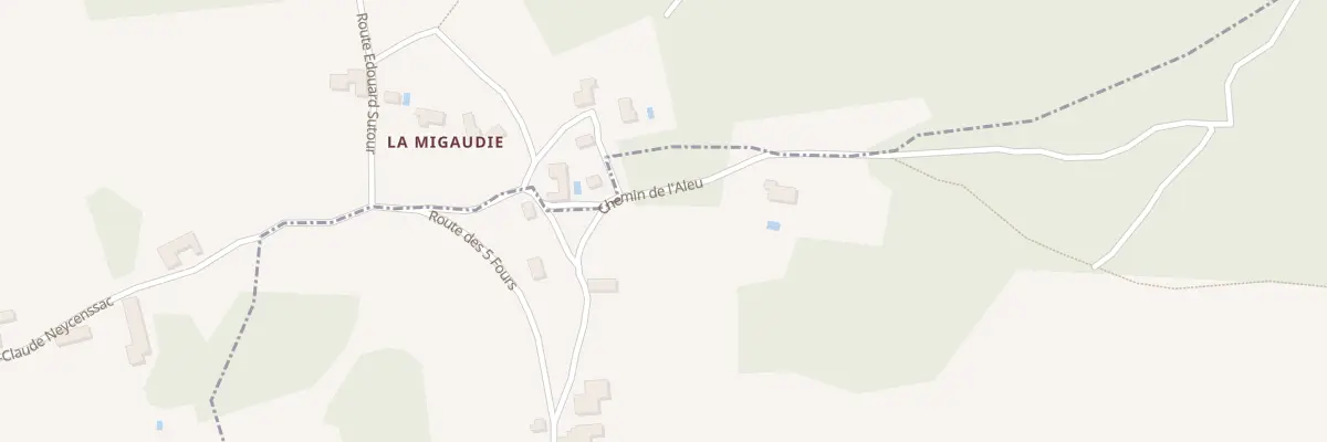 Plan du 1 Lalet à Coulaures