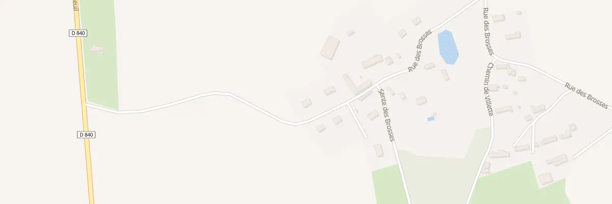 Plan du 670 Rue des Brosses à Sainte-Marie-d’Attez