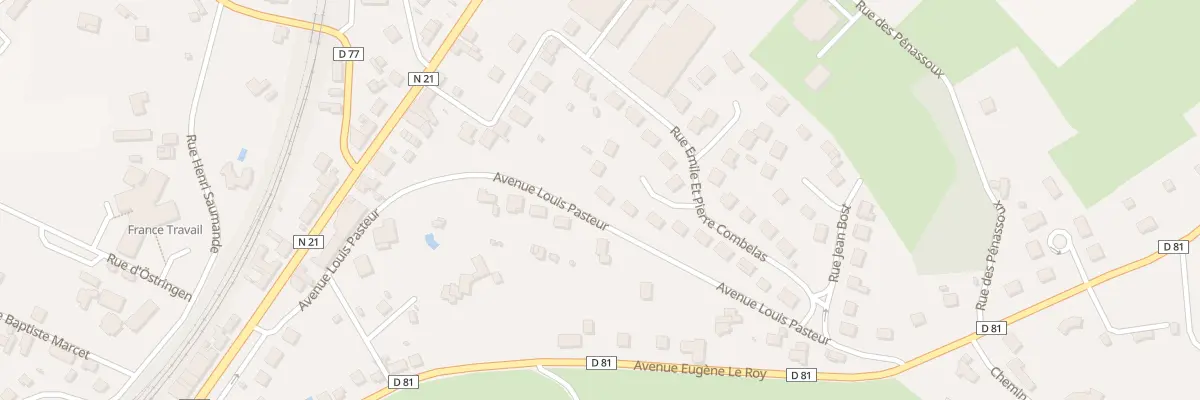 Plan du 17 Rue Emile Et Pierre Combelas à Thiviers