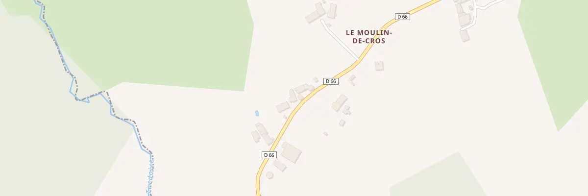 Plan du 16 Le Moulin de Cros à Champsac