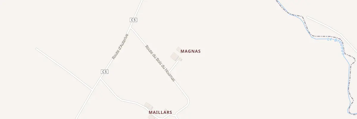 Plan du 5006 Magnas à Maubec