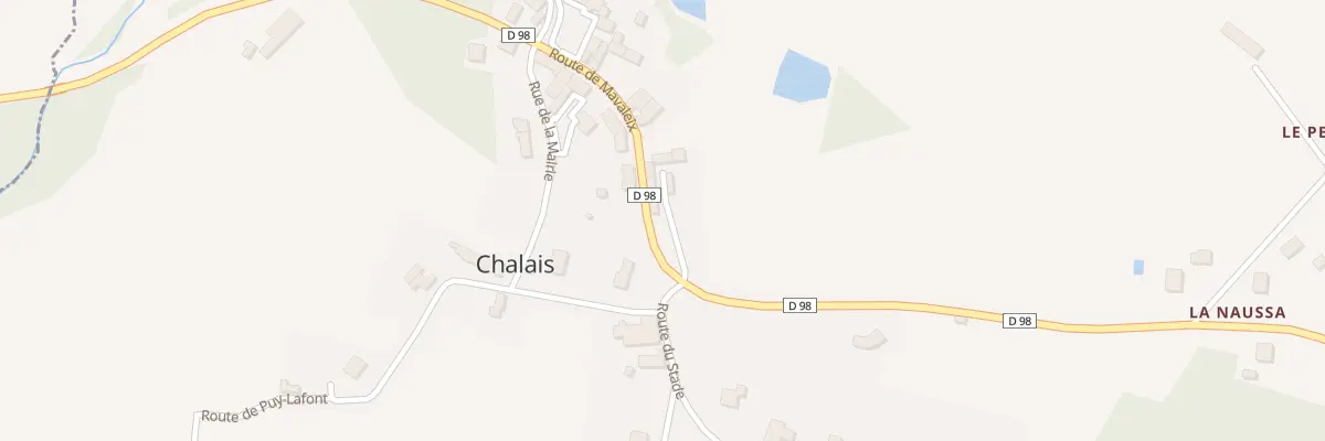 Plan du 14 Le Bourg à Chalais
