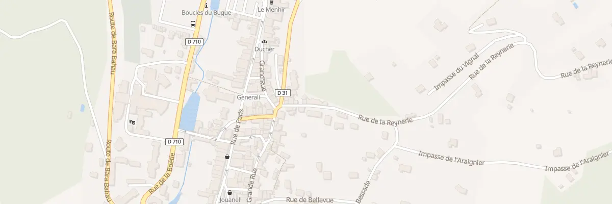 Plan du 45 Rue de la Reynerie au Bugue
