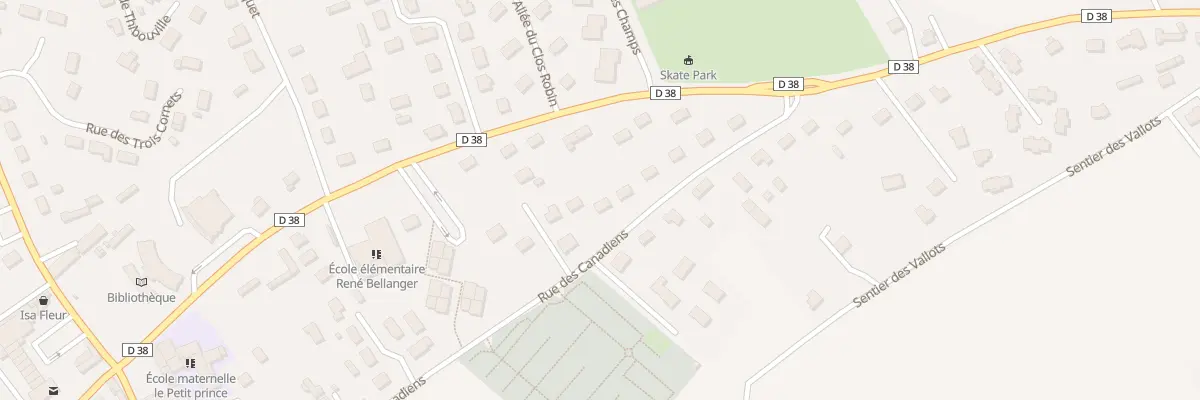 Plan du 166 Rue des Canadiens à Bosroumois