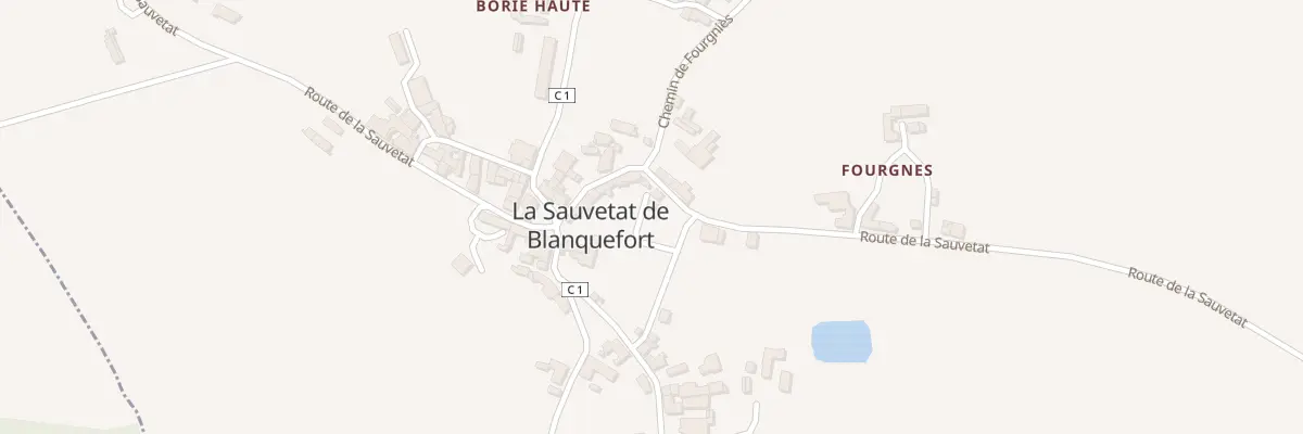 Plan du 4399 Rte de la Sauvetat à Blanquefort-sur-Briolance