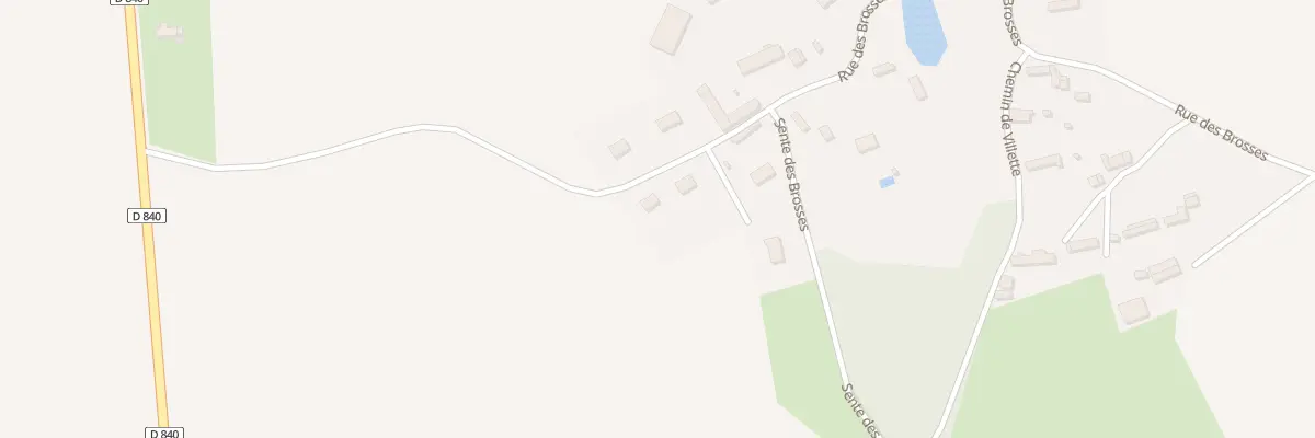 Plan du 9001 Rue des Brosses à Sainte-Marie-d’Attez