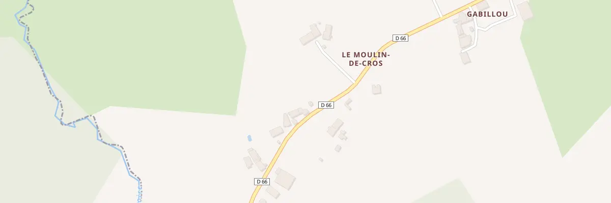 Plan du 12 Le Moulin de Cros à Champsac