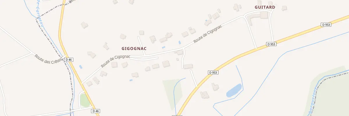 Plan du 313 Rte de Cigognac à Saint-Clair