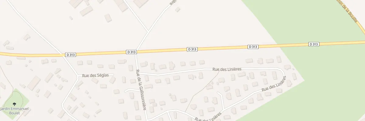 Plan du 46 Rue des Linieres à Bosroumois