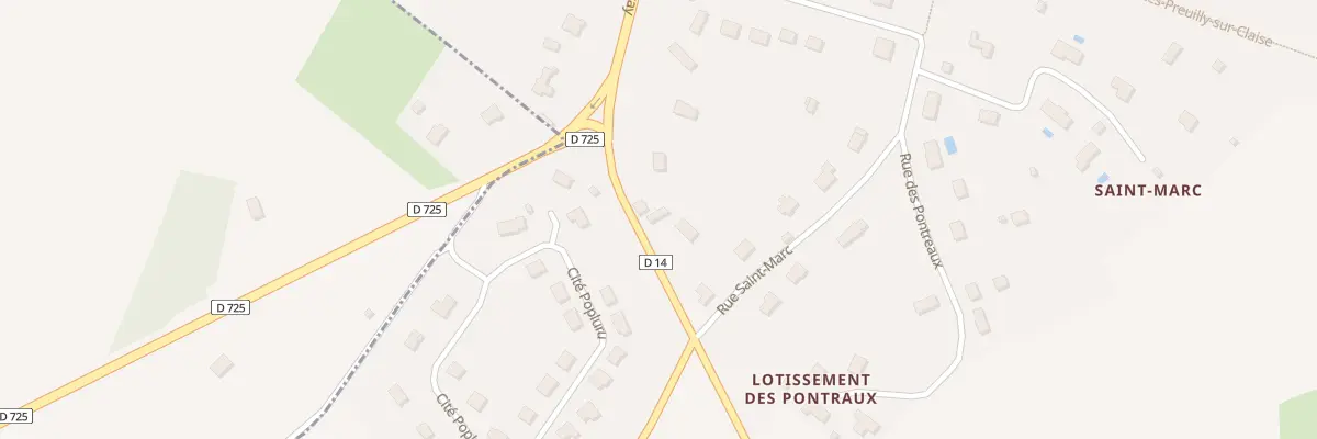 Plan du 9 Rte de Tournon à Preuilly-sur-Claise