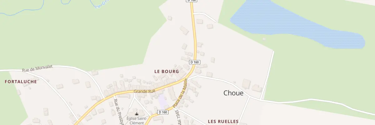 Plan du 4 Rue de Couraillon à Choue