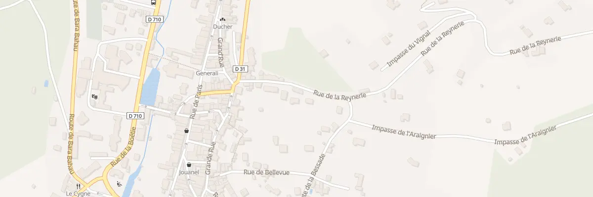 Plan du 98 Rue de la Reynerie au Bugue