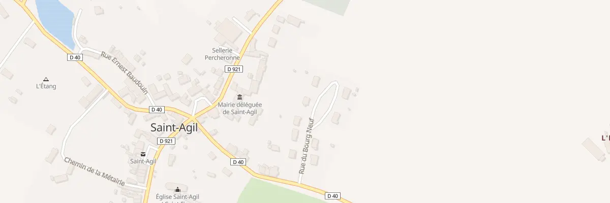 Plan du 10 Rue du Grand Bourgneuf à Couëtron-au-Perche