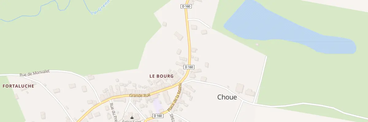 Plan du 6 Rue de Couraillon à Choue