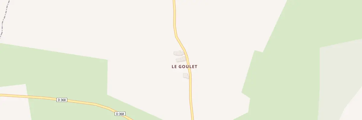 Plan du 24 Le Goulet à La Gaudaine