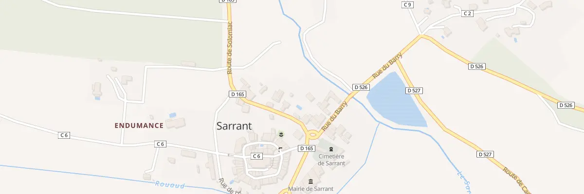 Plan du 6 Rue du Quartier Saint Anne à Sarrant