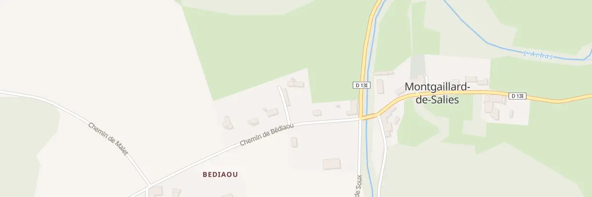 Plan du 14B Bediaou à Montgaillard-de-Salies