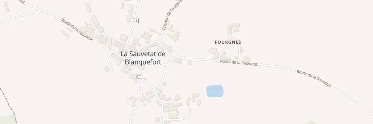 Plan du 4323 Rte de la Sauvetat à Blanquefort-sur-Briolance